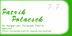 patrik polacsek business card